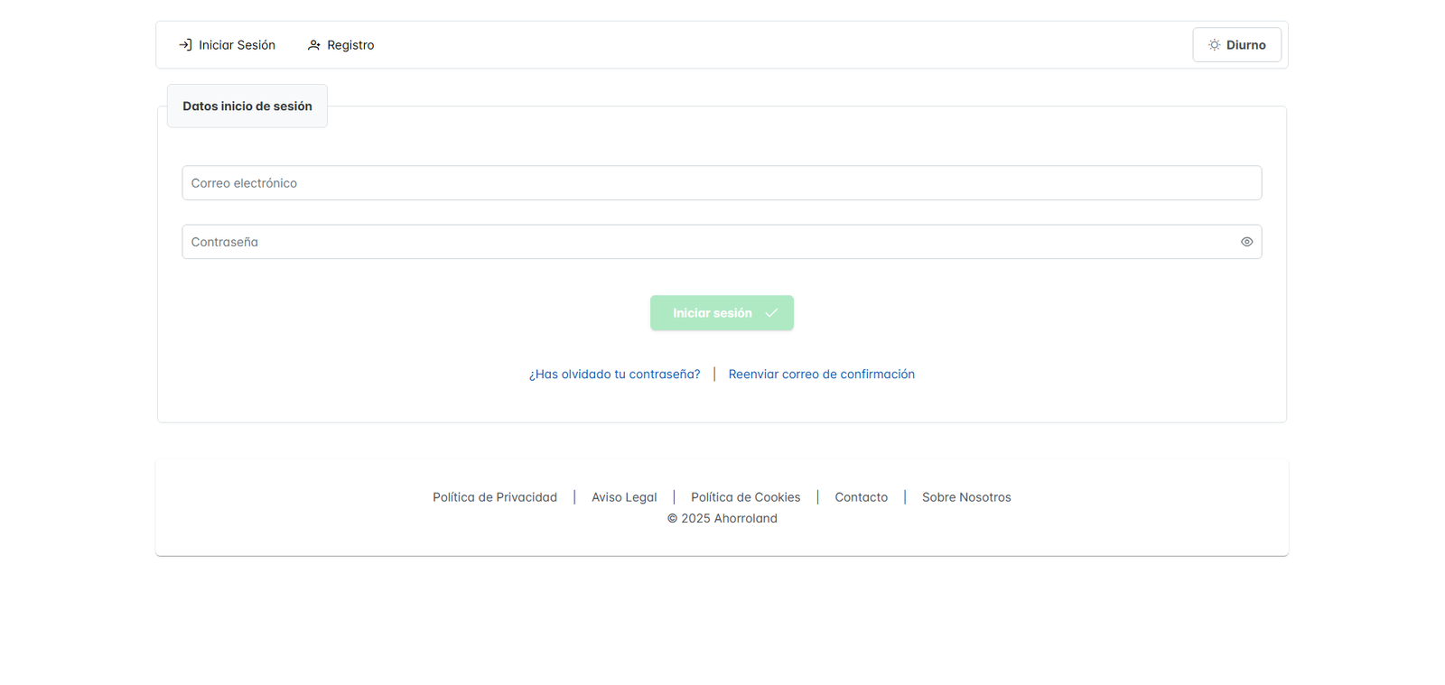 Captura de AhorroLand